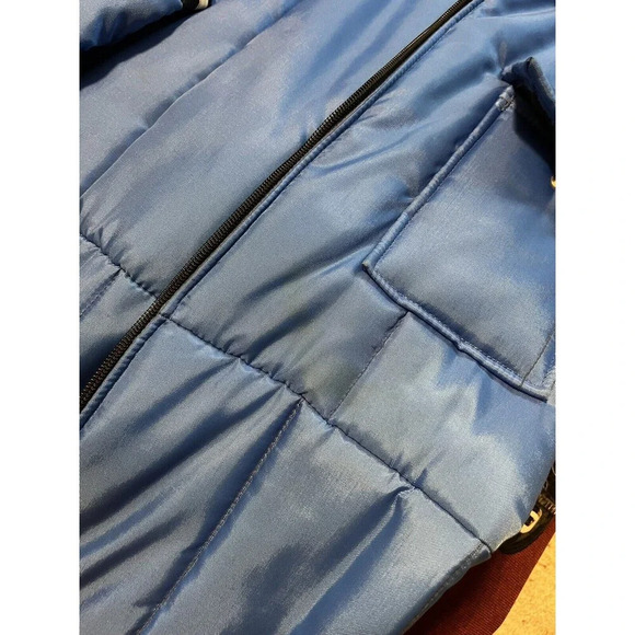 Vintage JC Penny Snowmobile Snowsuit Royal Blue Retro Skiing Ladies Size 16/18 - Picture 6 of 6